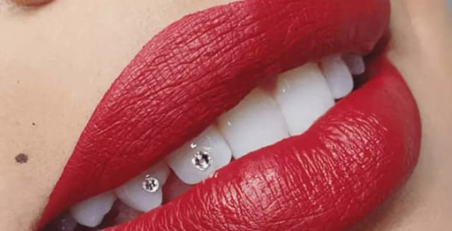 Two Swarovski Crystal Tooth Gems for One Person