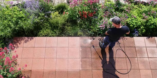 Exterior Driveway and Sidewalk Power Washing
