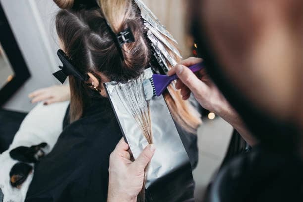Partial Highlights with Toner, Deep Conditioning and Haircut Styling