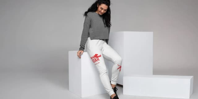Roar 1985 in Red Women's Joggers